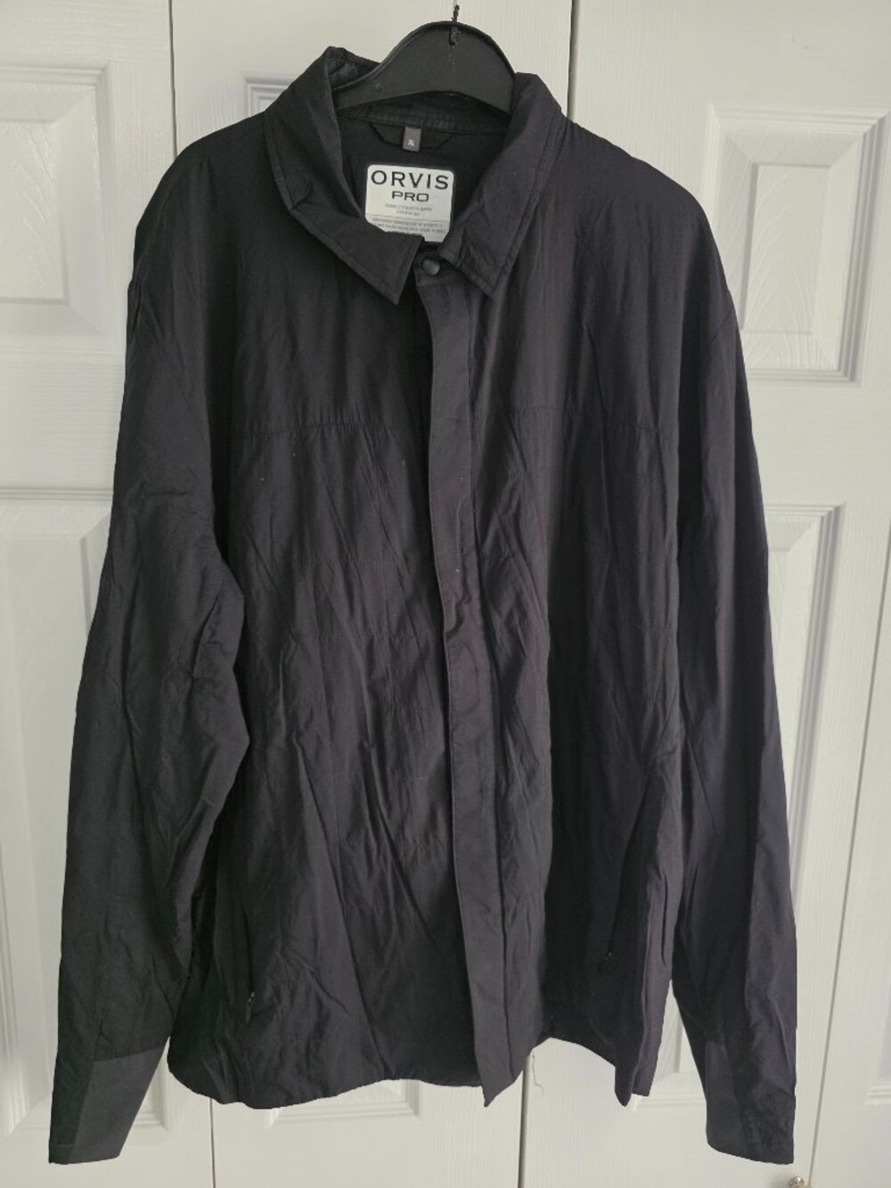 Orvis PRO Men’s XL Black Lightweight Outdoor Jacket Fly Fishing